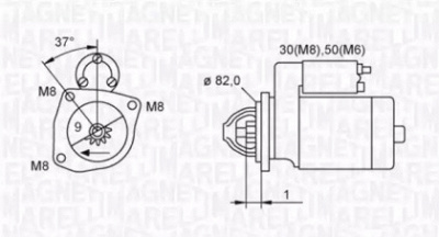 MAGNETI MARELLI 063721389010 -  Стартер
